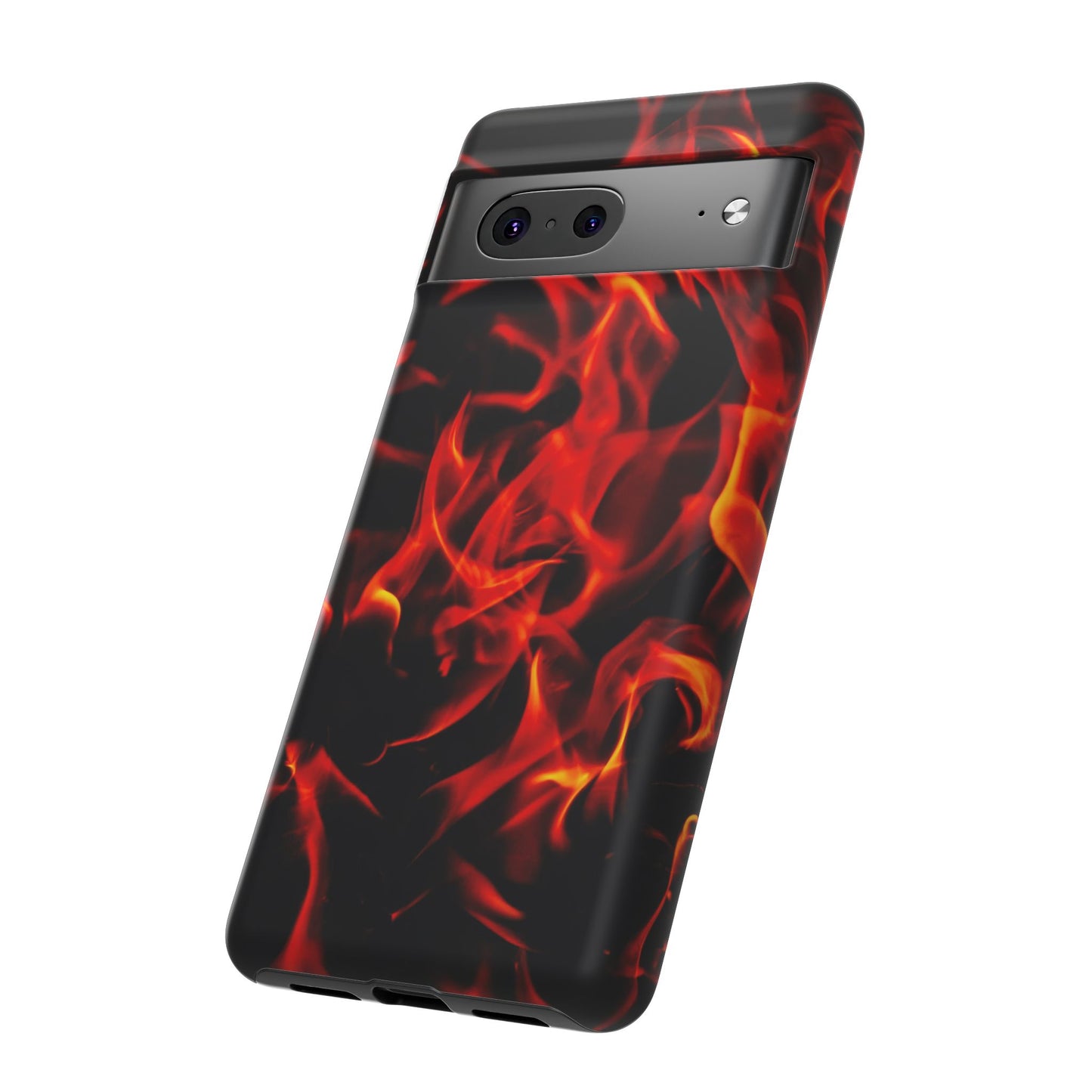 Fire Design Tough Phone Case - Bold Protection with Fiery Vibes