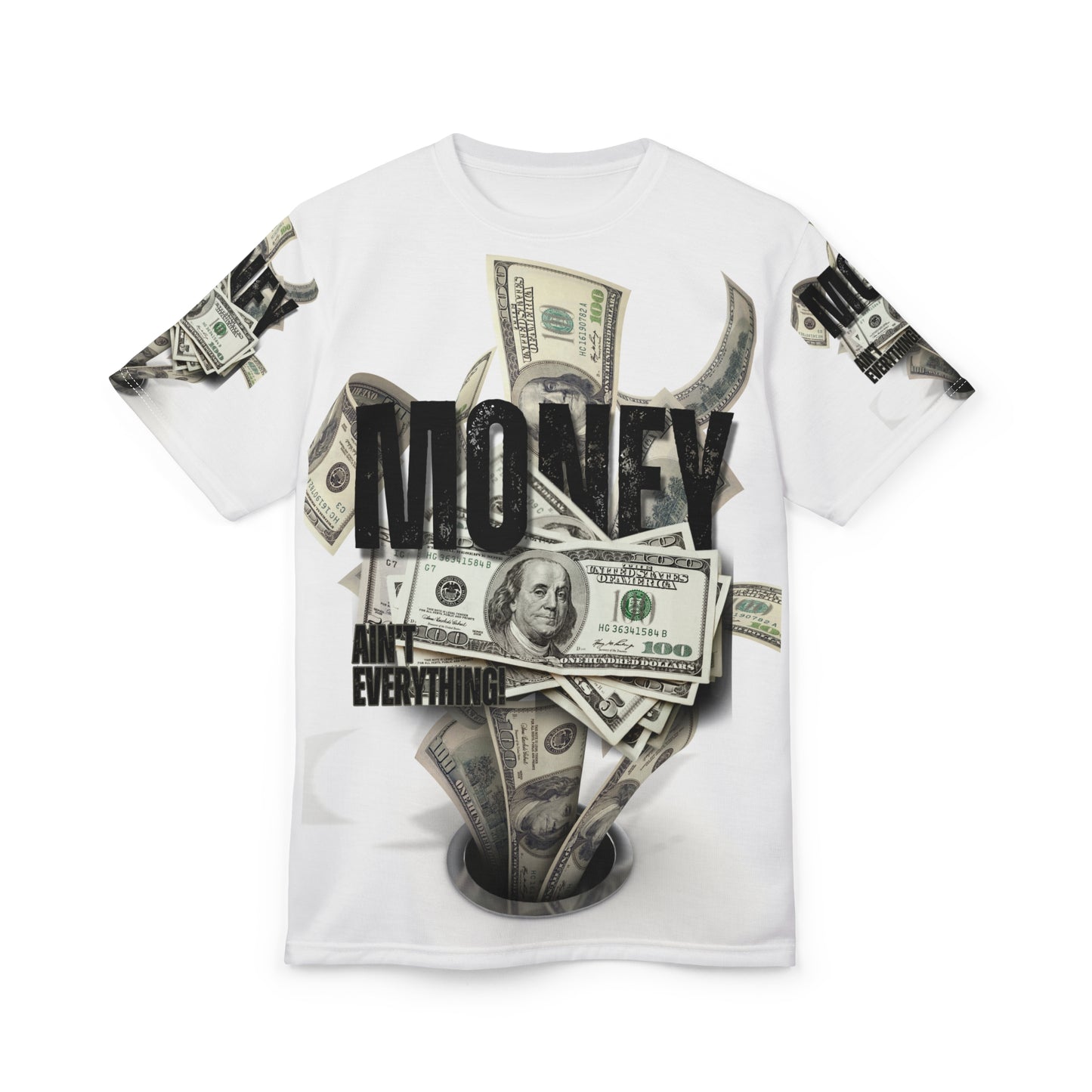 Money Unisex Cut & Sew Tee - Bold Graphic Streetwear for Cash Enthusiasts