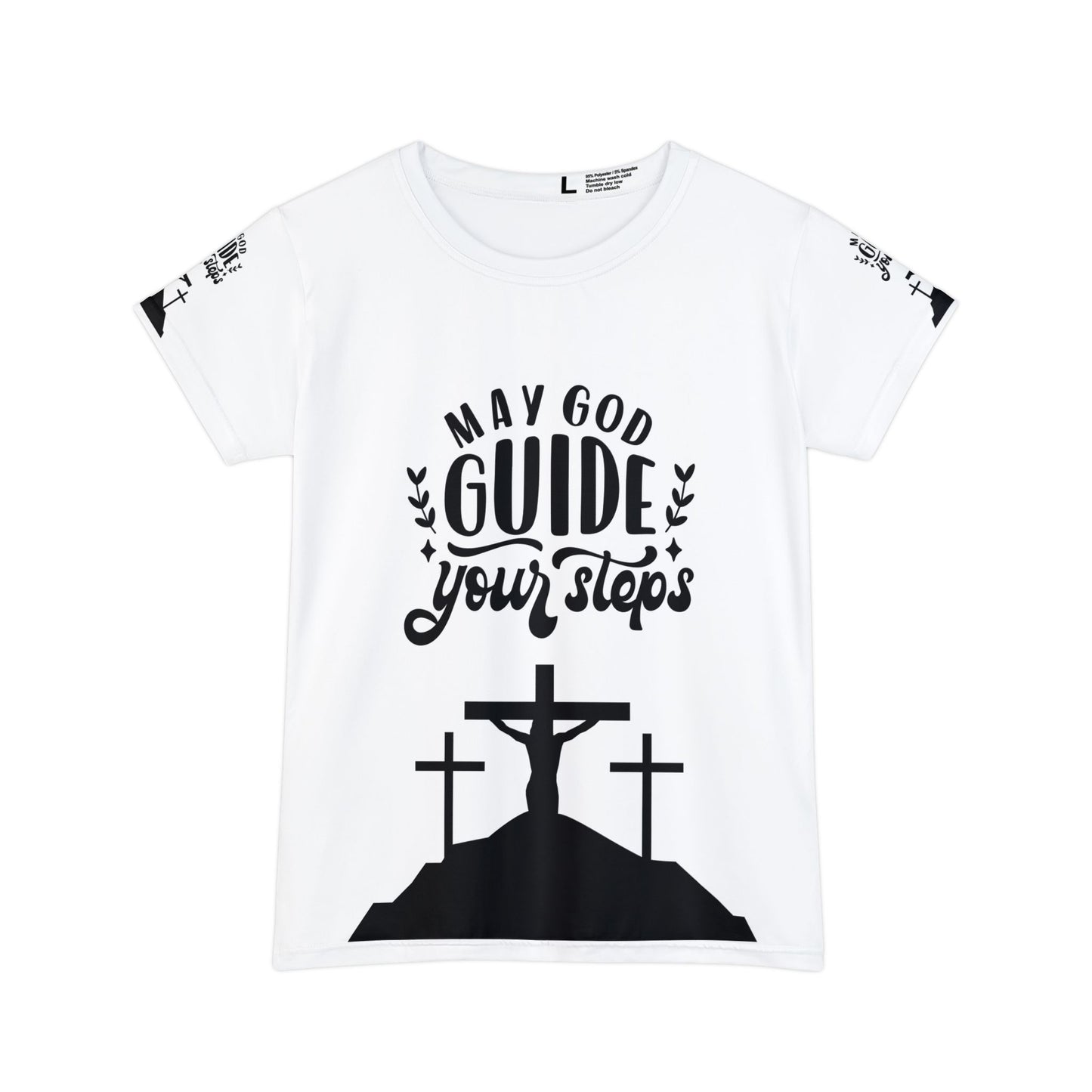 Christian Inspiration Women's Short Sleeve Shirt - "May God Guide Your Steps"