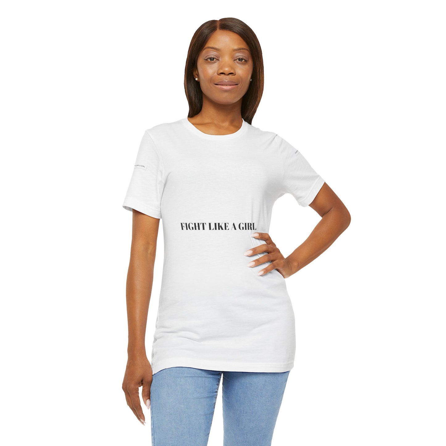 Empowering 'Fight Like A Girl' Unisex Tee - Motivational Short Sleeve T-Shirt