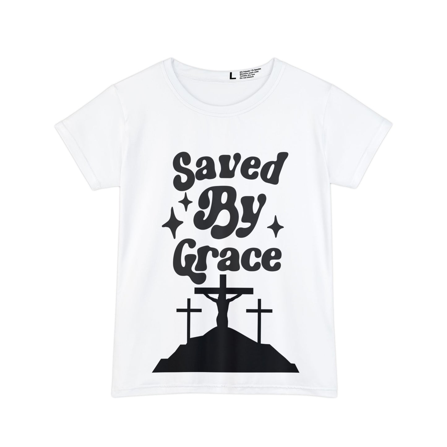 Saved By Grace Women's Short Sleeve Shirt (AOP)