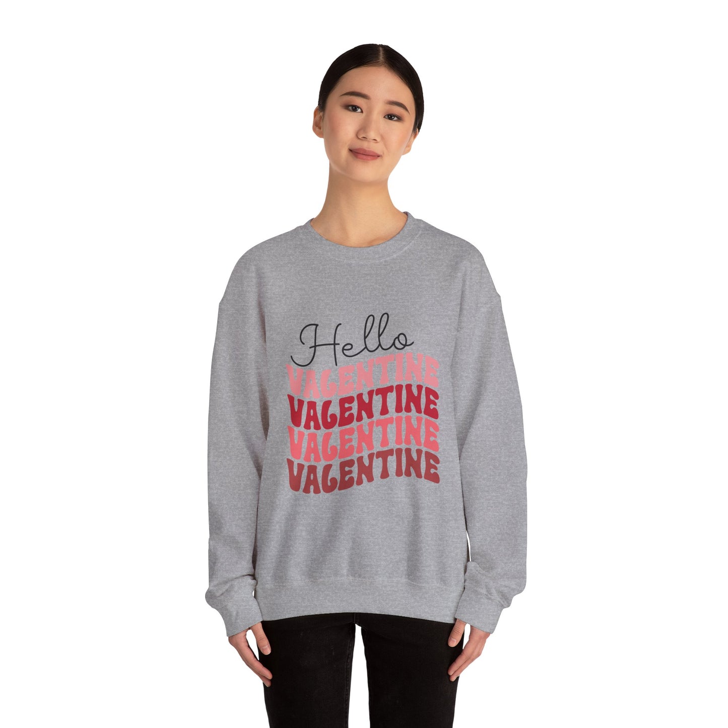 Hello Valentine Unisex Heavy Blend Crewneck Sweatshirt