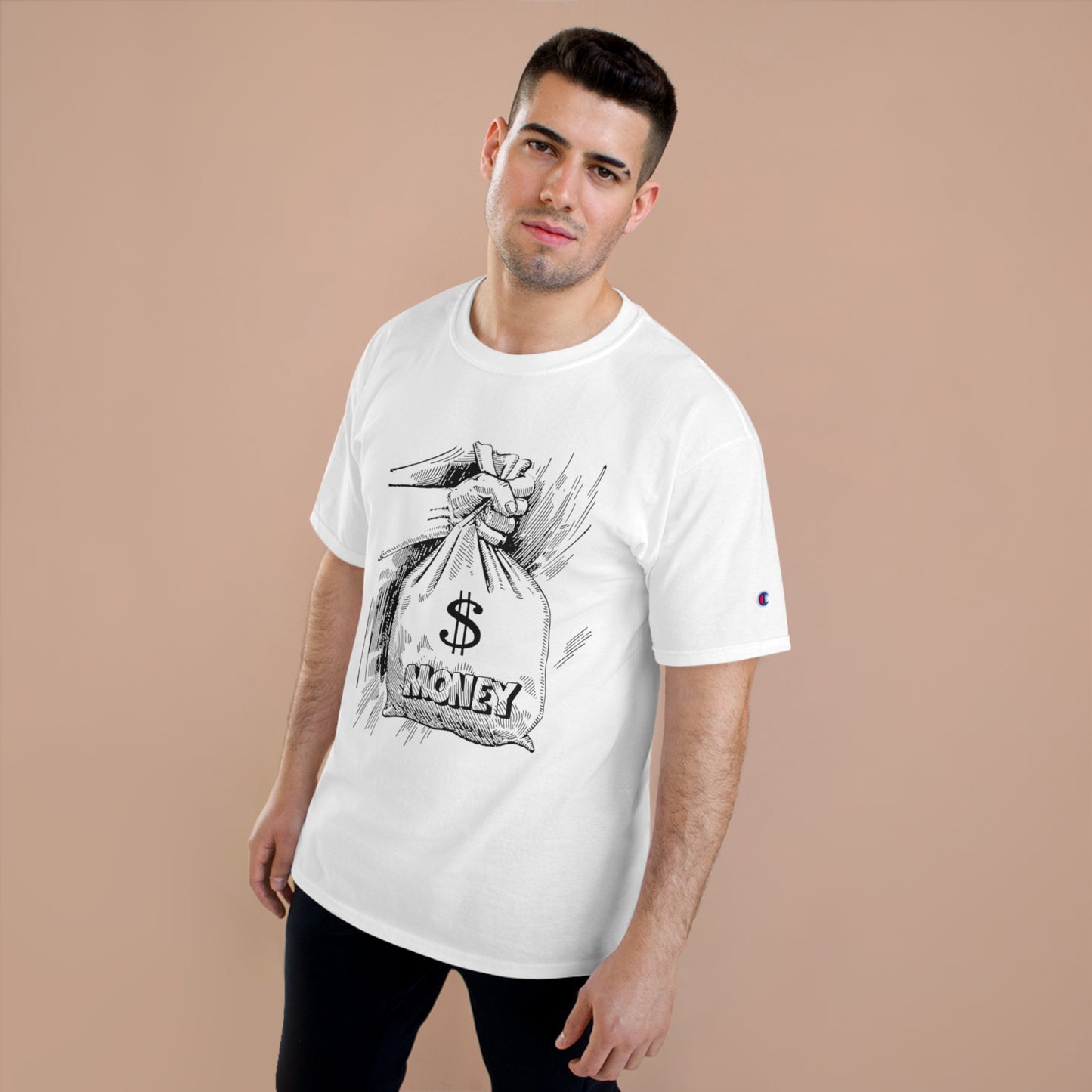 Champion Money Graphic T-Shirt - Casual Wear for Trendsetters