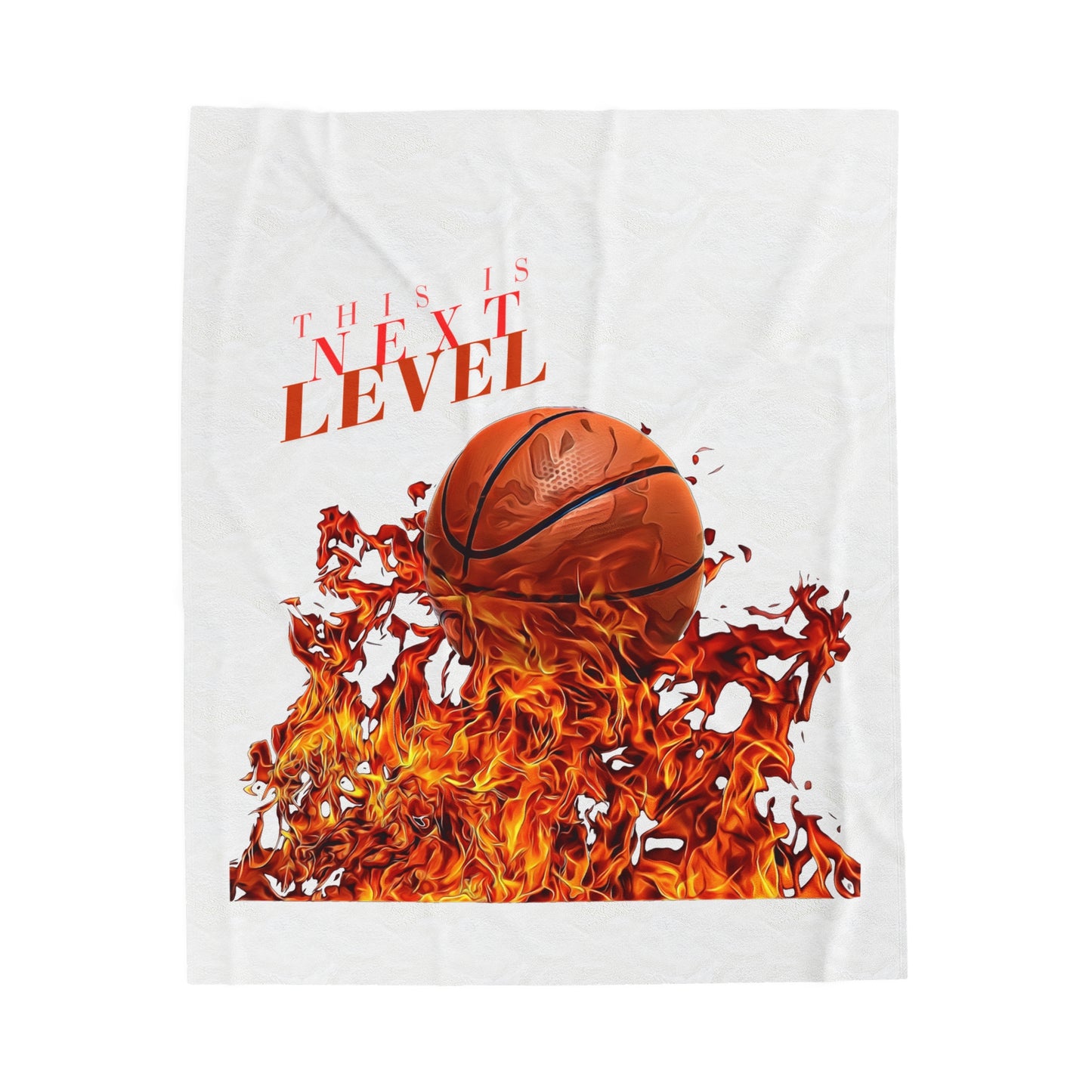 Next Level Basketball Velveteen Plush Blanket