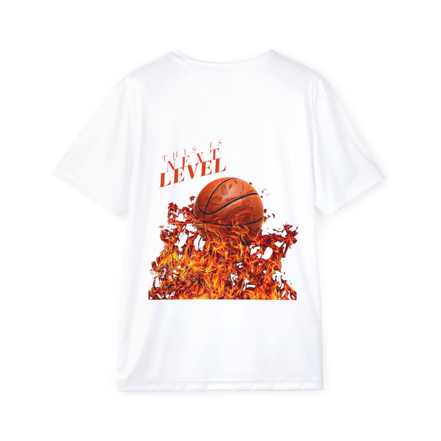 Next Level Men's Sports Jersey - Basketball Flames Tee