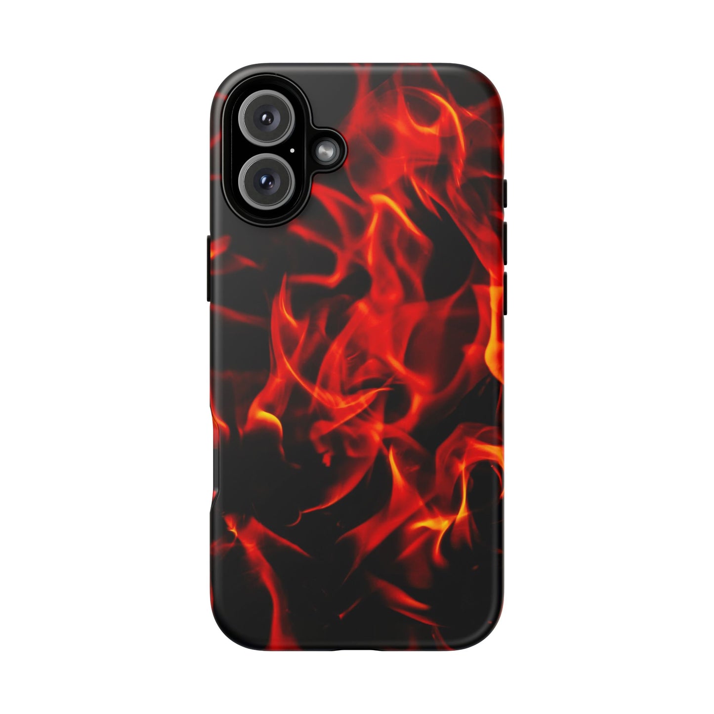 Fire Design Tough Phone Case - Bold Protection with Fiery Vibes