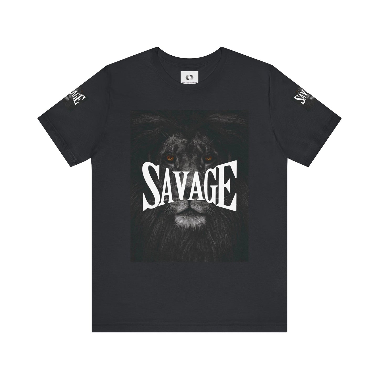 Savage Lion Unisex Jersey Tee - Bold Graphic T-Shirt for Confidence and Style