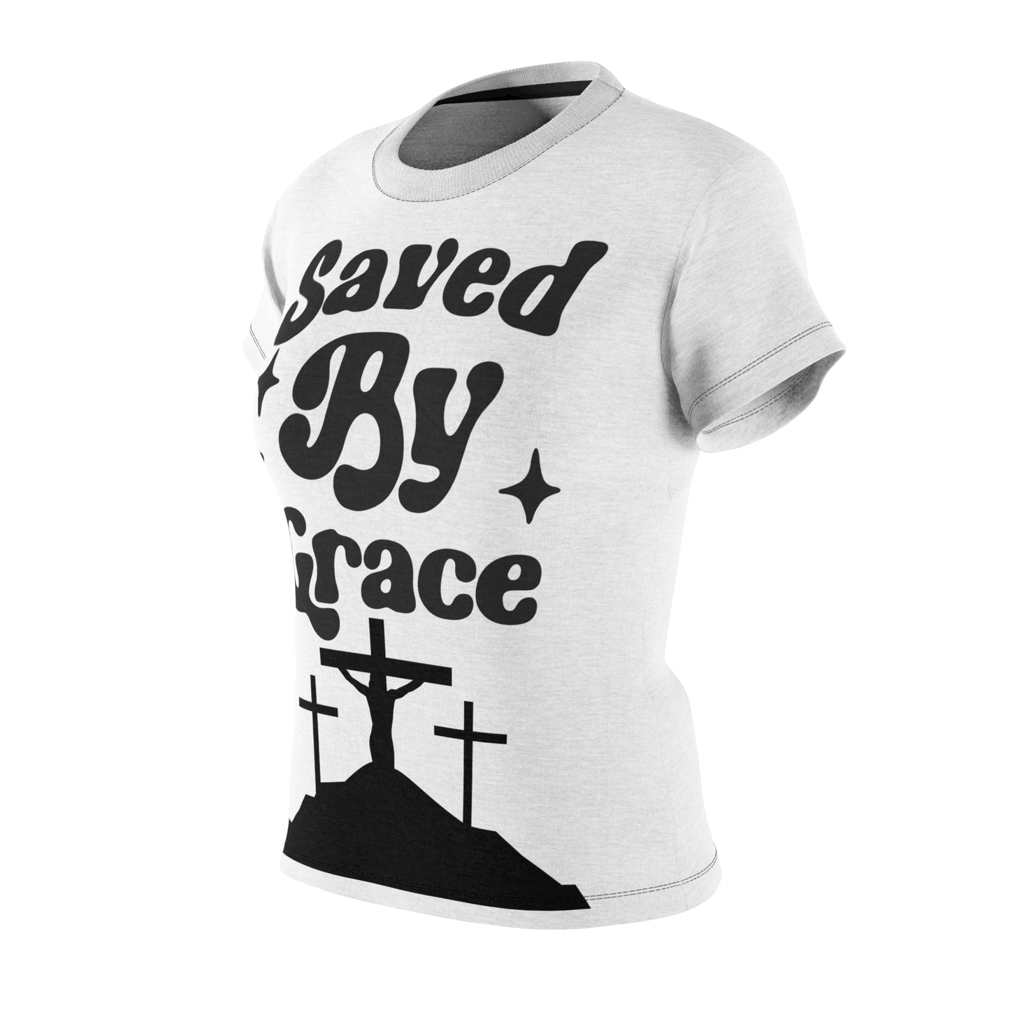 Saved By Grace Women's Cut & Sew Tee (AOP)