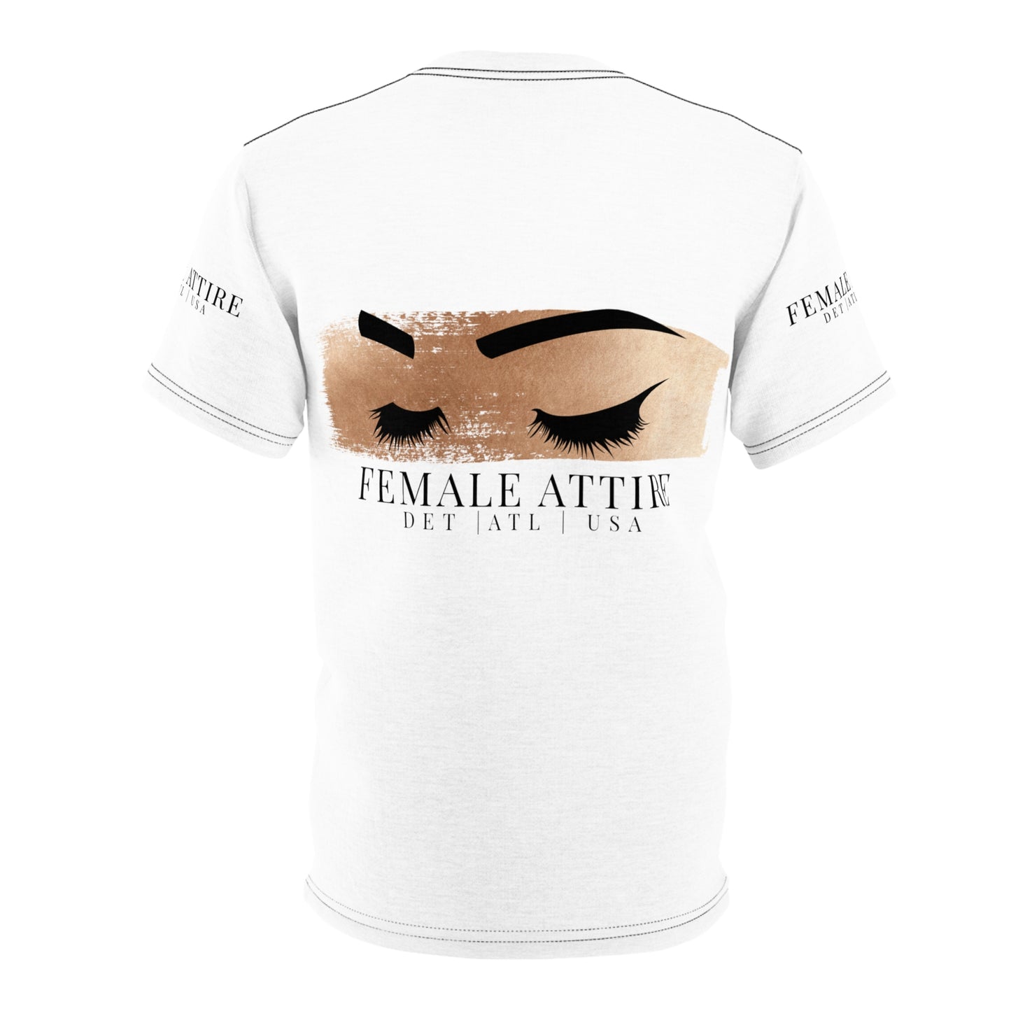 Stylish Unisex Cut & Sew Tee with Elegant Eyelash Design