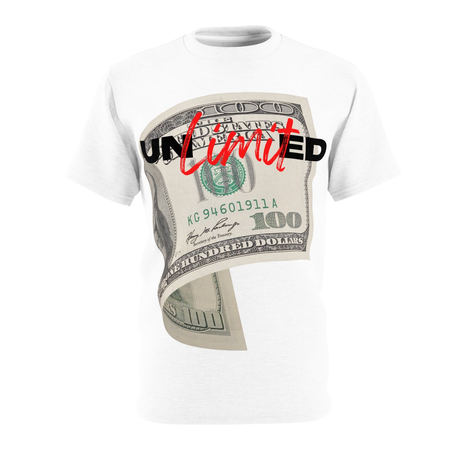 Unlimited Limit Unisex Cut & Sew Tee - Stylish Money Graphic T-Shirt for Trendsetters