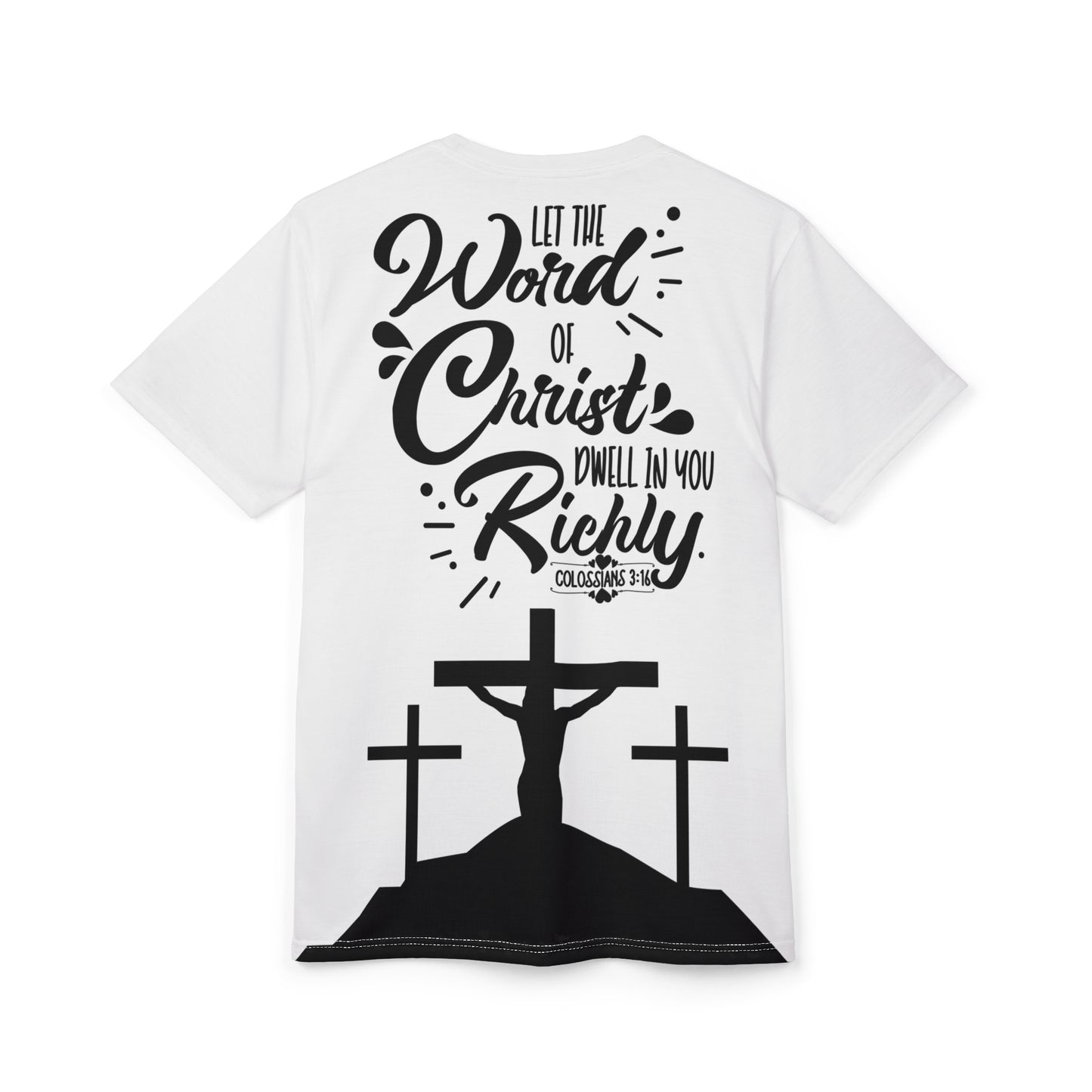 Inspirational Unisex Cut & Sew Tee - 'Let the Word of Christ Dwell in You Richly' - Perfect for Faith Events & Everyday Wear