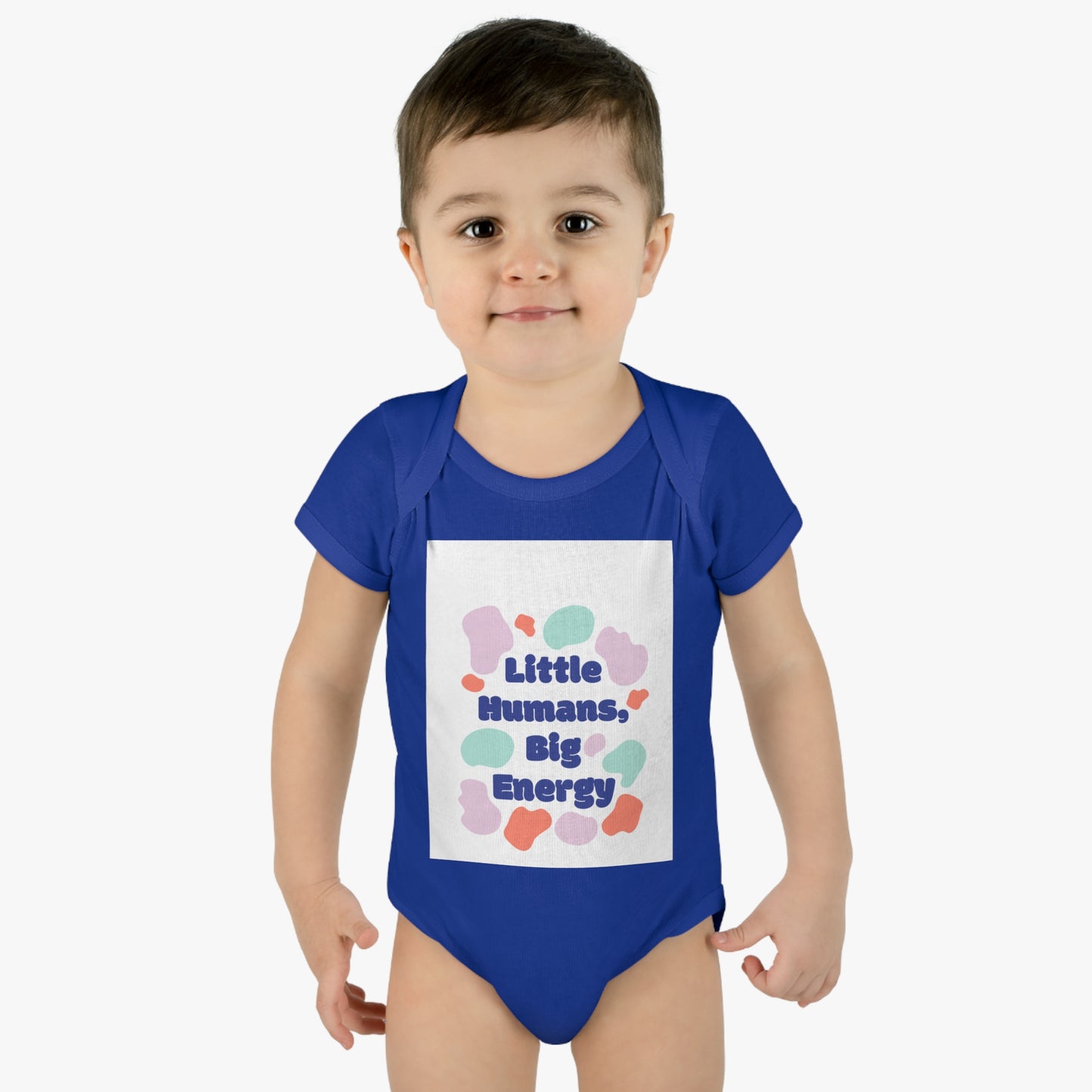 Cute Infant Bodysuit - "Little Humans, Big Energy" for Active Babies