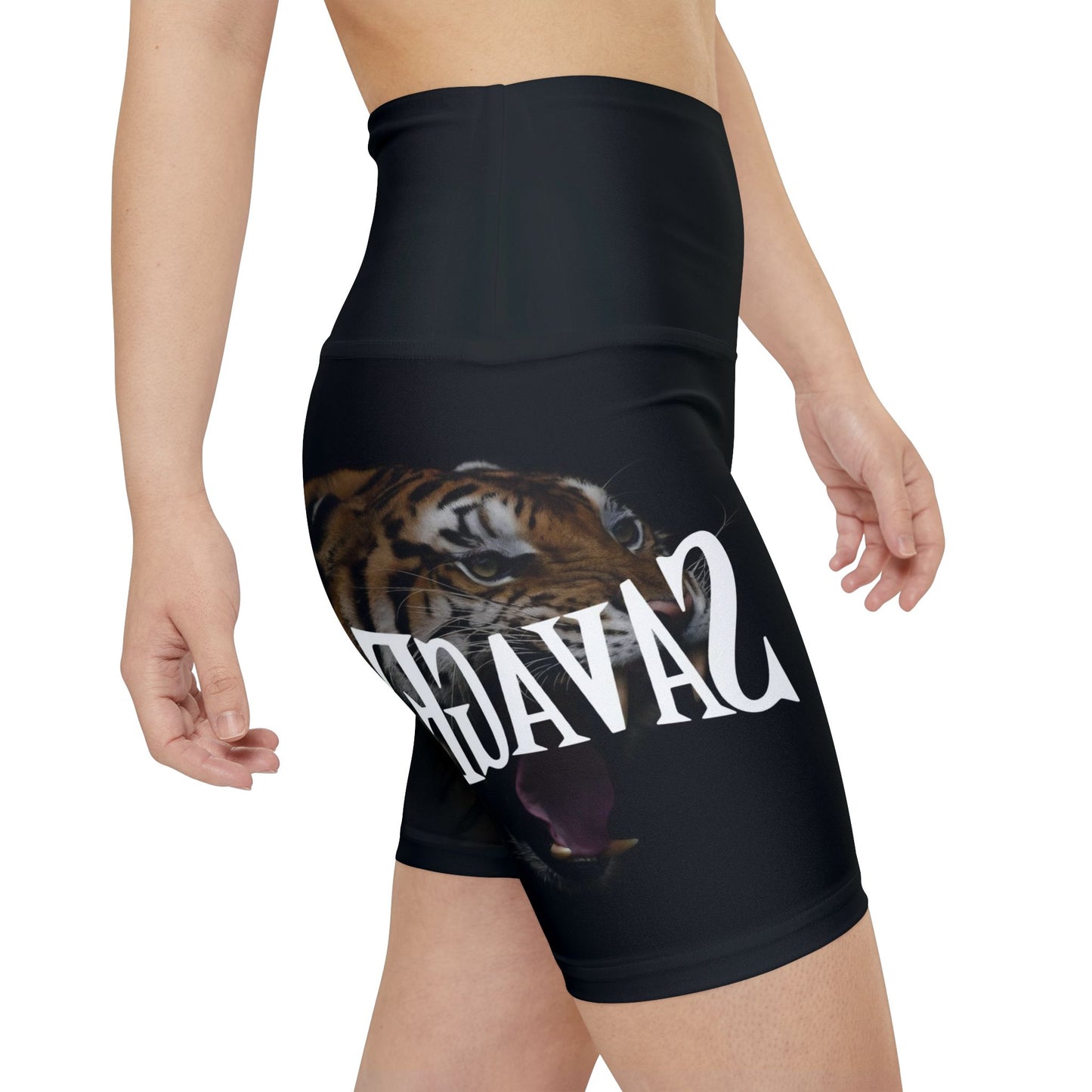 Savage Wild Animal Print Women's Workout Shorts - Fitness Apparel for Active Women