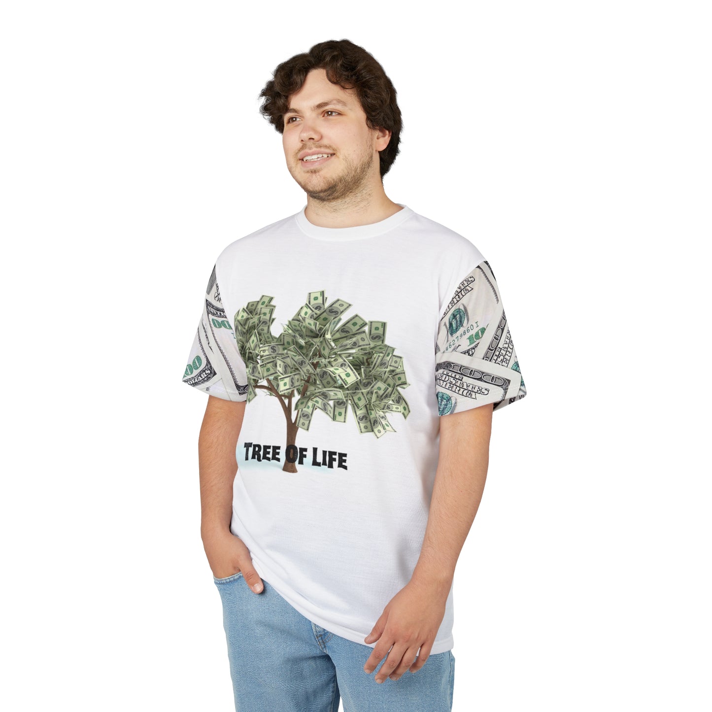 Tree of Life Money Tee - Unisex Cut & Sew Graphic T-Shirt