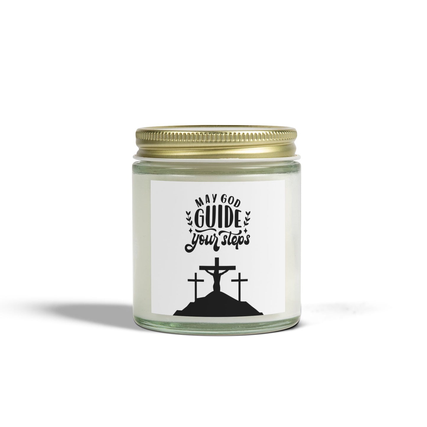 Scented Candle - May God Guide Your Steps - Coconut Apricot Wax (4oz, 9oz)