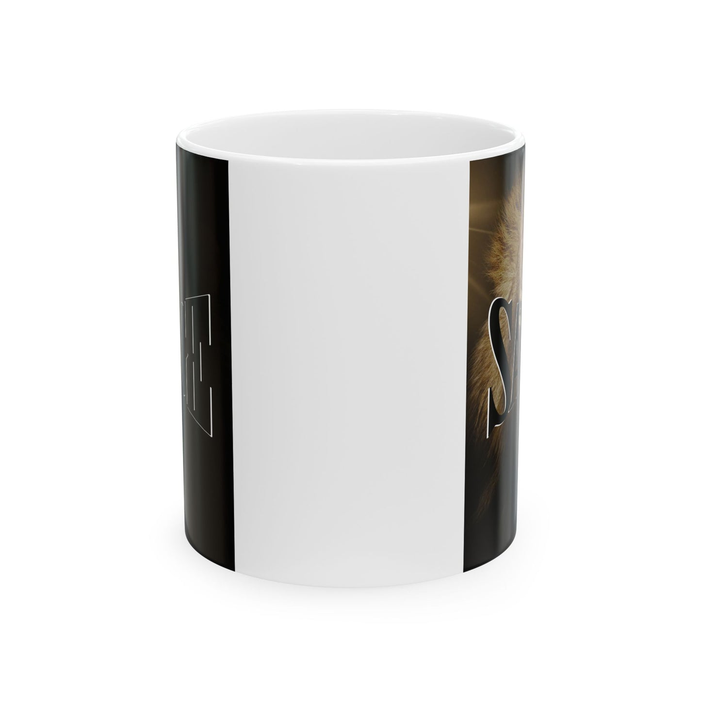 Elegant Design Ceramic Mug - 11oz & 15oz | Perfect Gift for Cat Lovers