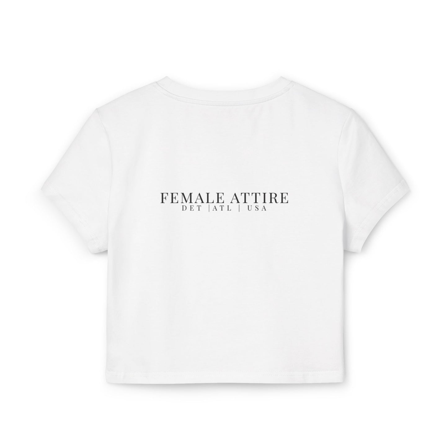 Trendy Women's Baby Tee with Feminine Graphic Design - Perfect for Casual Outings