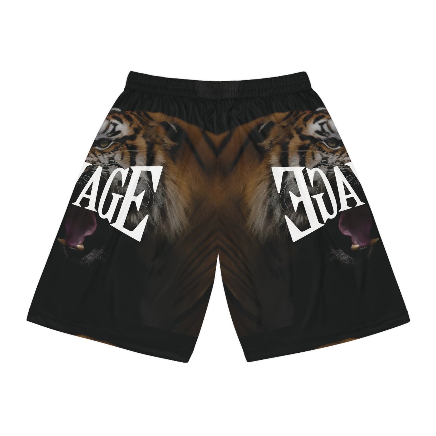 Savage Age Basketball Shorts - Bold Animal Print Athletic Wear