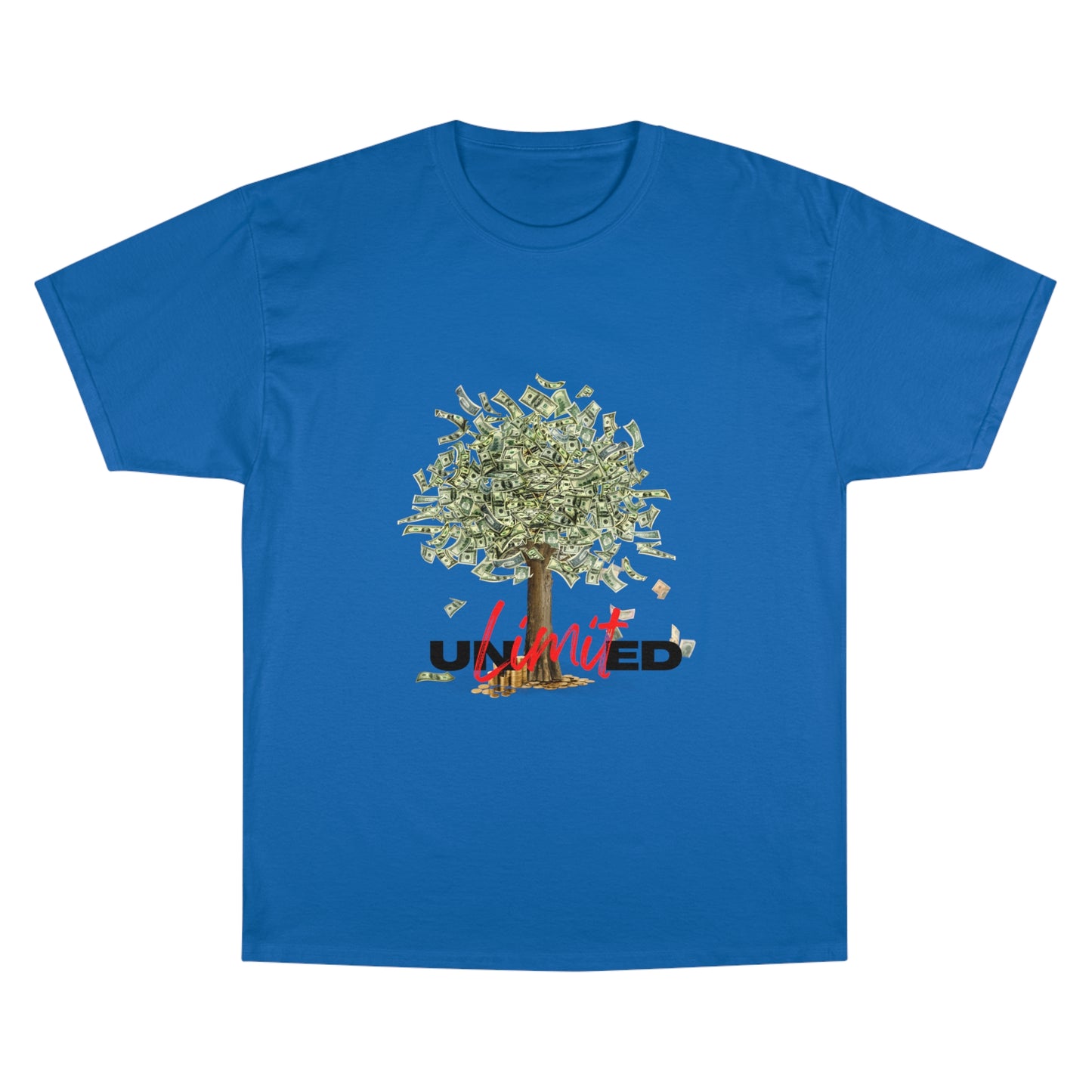 Champion T-Shirt - Unlimited Growth Tree Graphic