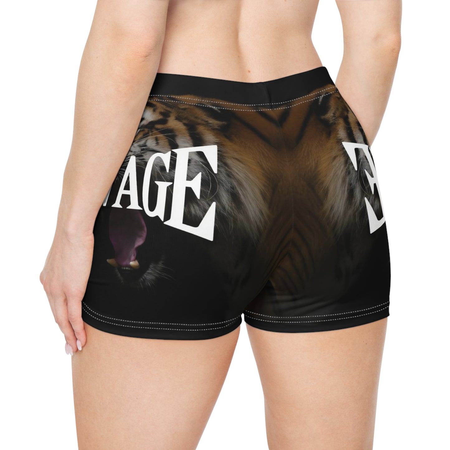 Savage Tiger Women's Shorts | Bold & Edgy Activewear