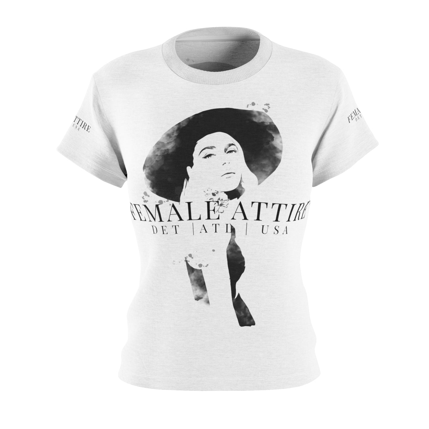 Chic Feminine Cut & Sew Tee - Female Attire Graphic T-Shirt