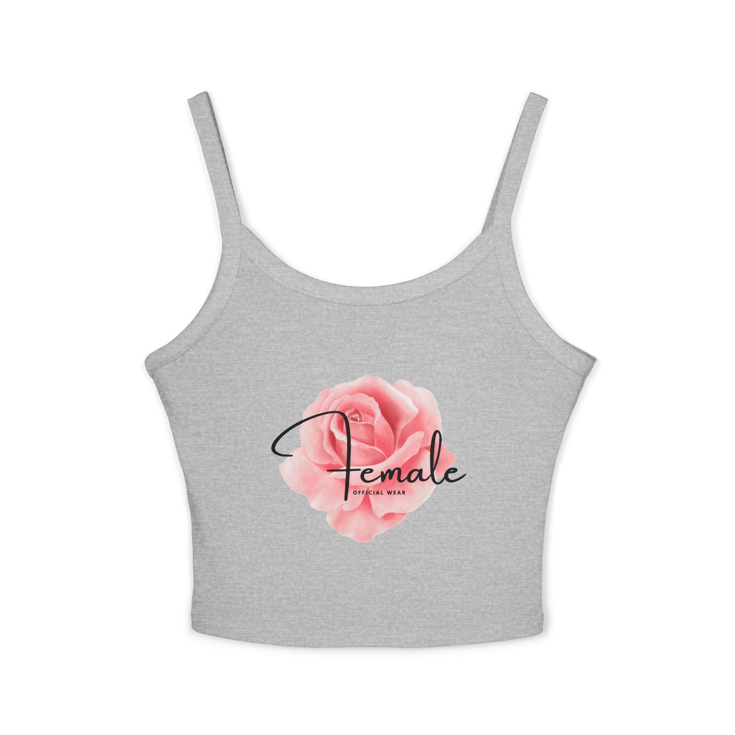 Floral Feminine Spaghetti Strap Tank Top - Celebrate Yourself