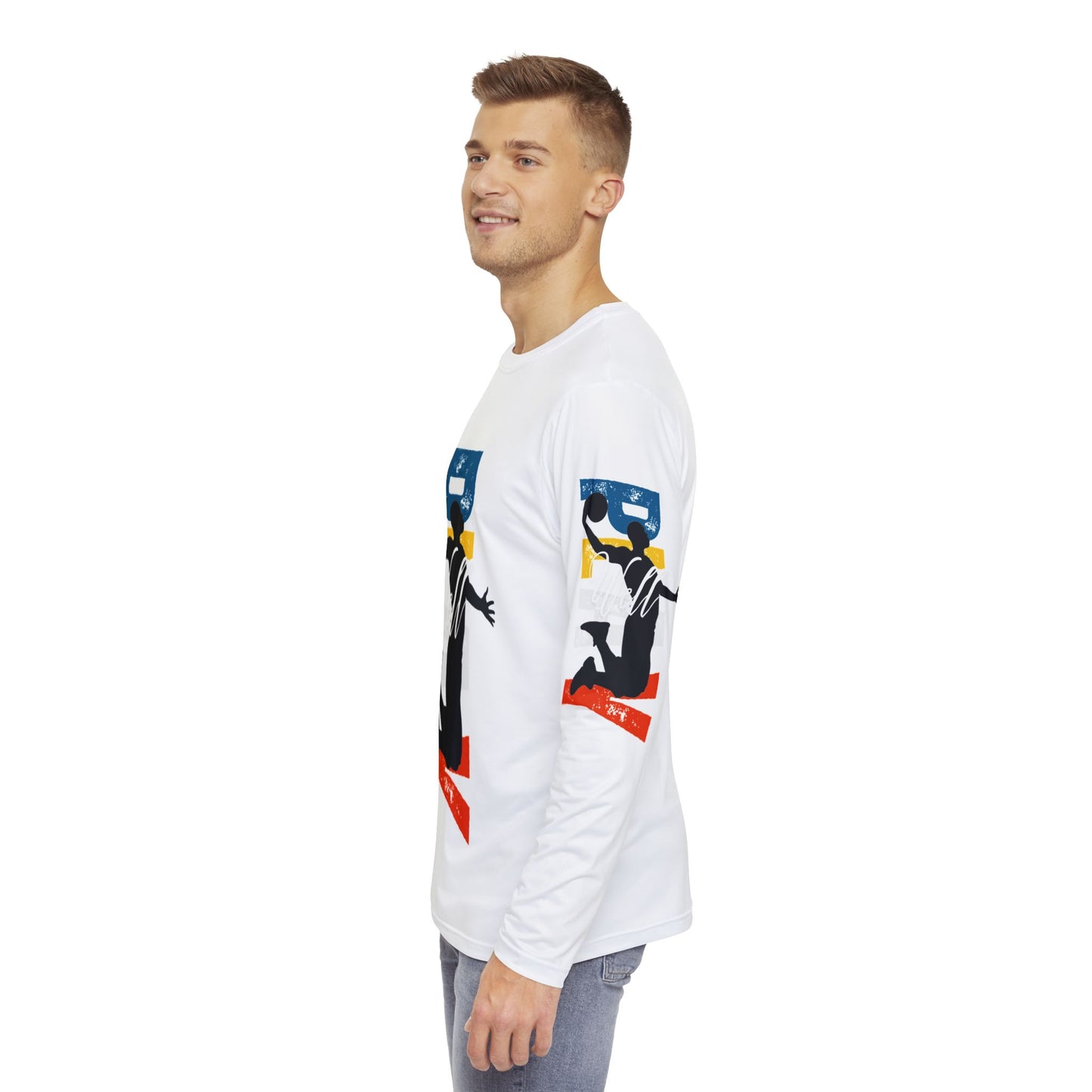 Play Well Long Sleeve Basketball Shirt - Sporty Graphic Tee for Athletes