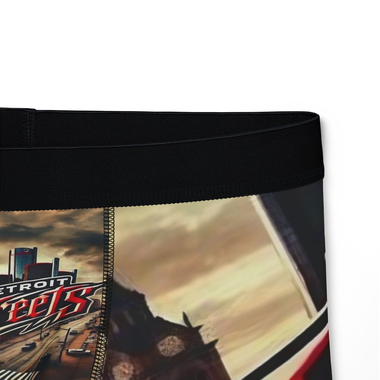 Detroit Streets Men's Boxers - Comfortable Graphic Underwear for Urban Style