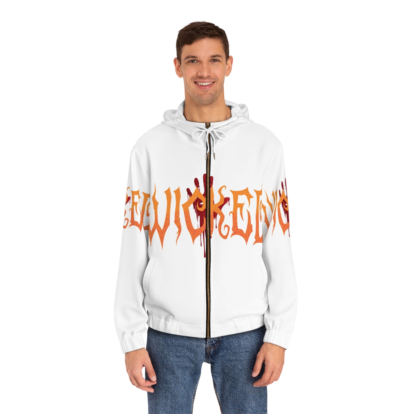 Wicked Men’s Full-Zip Hoodie | Trendy Streetwear for Halloween & Everyday Wear