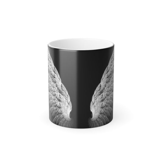 Color Morphing Mug - 11oz Wings Design - Perfect for Gifts and Home Decor