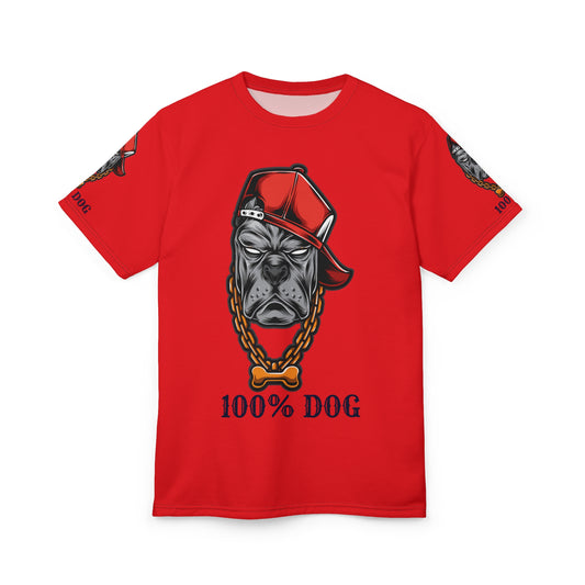 100% Dog Unisex Cut & Sew Tee - Trendy Pet Lover Apparel