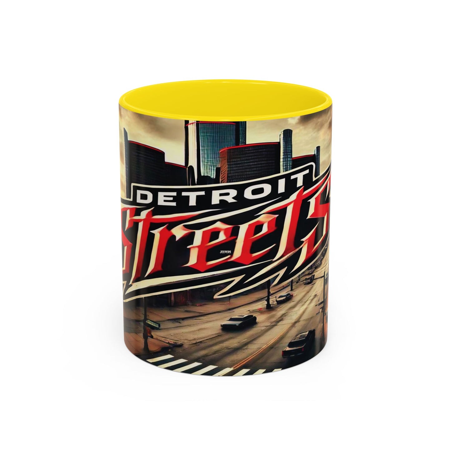 Detroit Streets Accent Coffee Mug - 11oz & 15oz, Urban Vibe