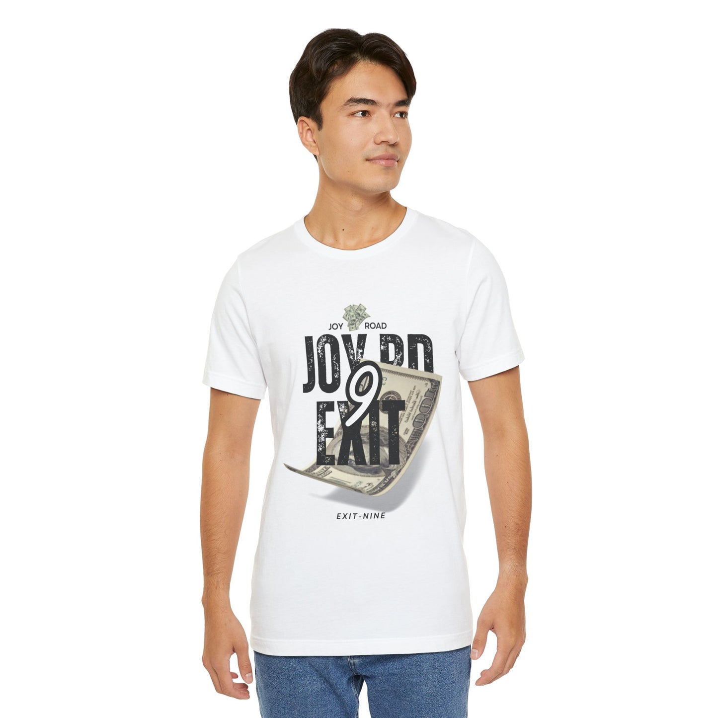 Joy Road Exit Nine Unisex Jersey T-Shirt - Casual Comfort for Adventure Seekers