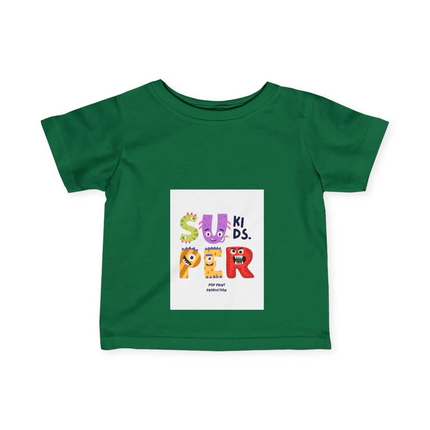 Super Fun Infant Tee - Cute Colorful Monsters Design