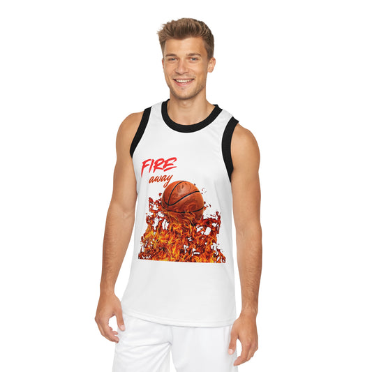 Fire Away Unisex Basketball Jersey - Perfect for Sports and Casual Wear