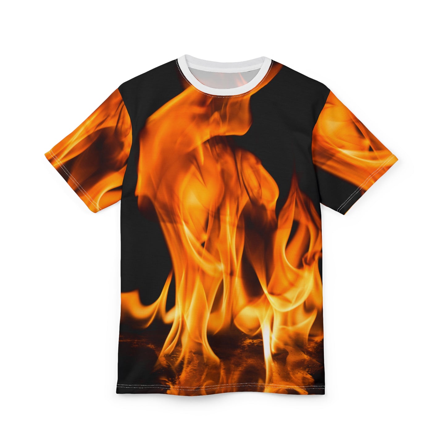 Unisex Fire Flame Graphic Tee - Bold and Stylish Apparel for Fashion Enthusiasts