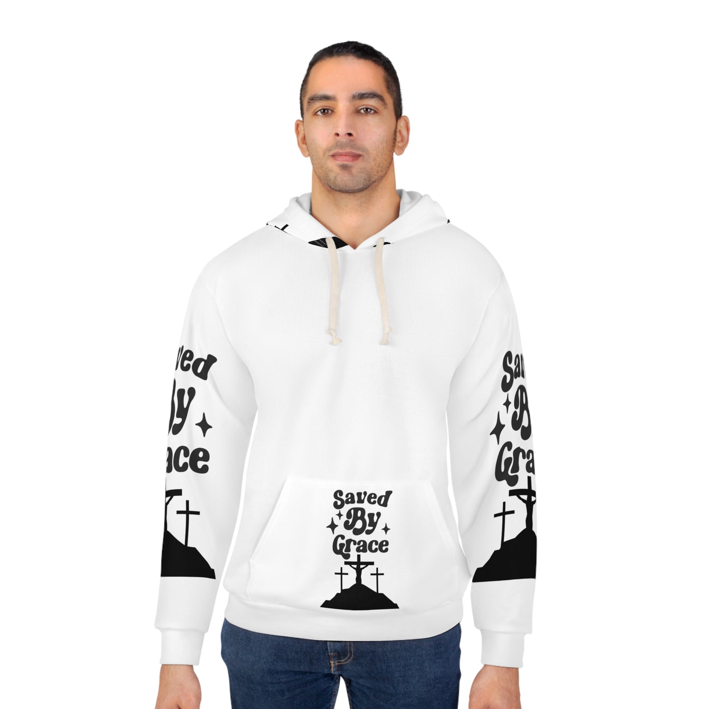 Saved By Grace Unisex Pullover Hoodie - Faith-Inspired Comfort Wear