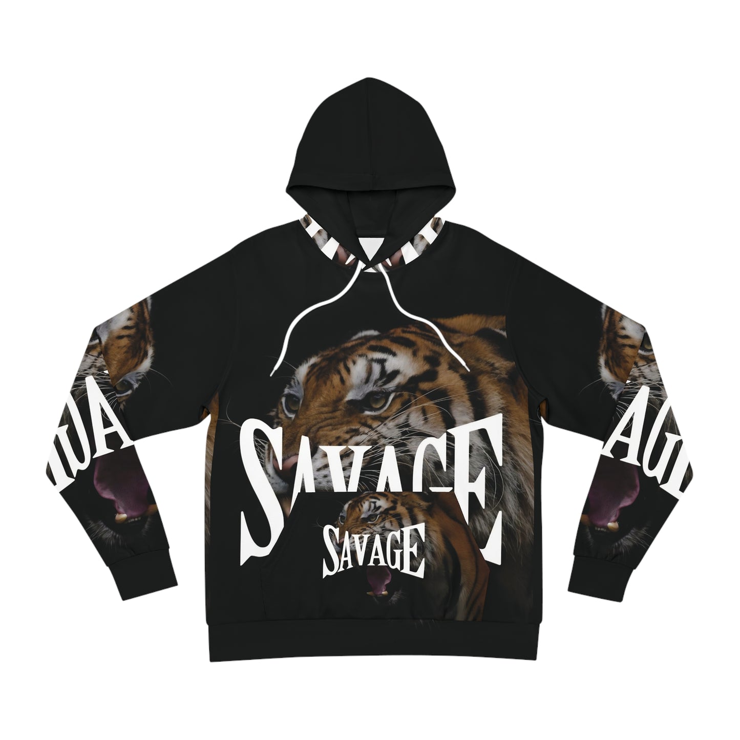 Savage Tiger Graphic Hoodie - Fierce Style for fashion-forward individuals