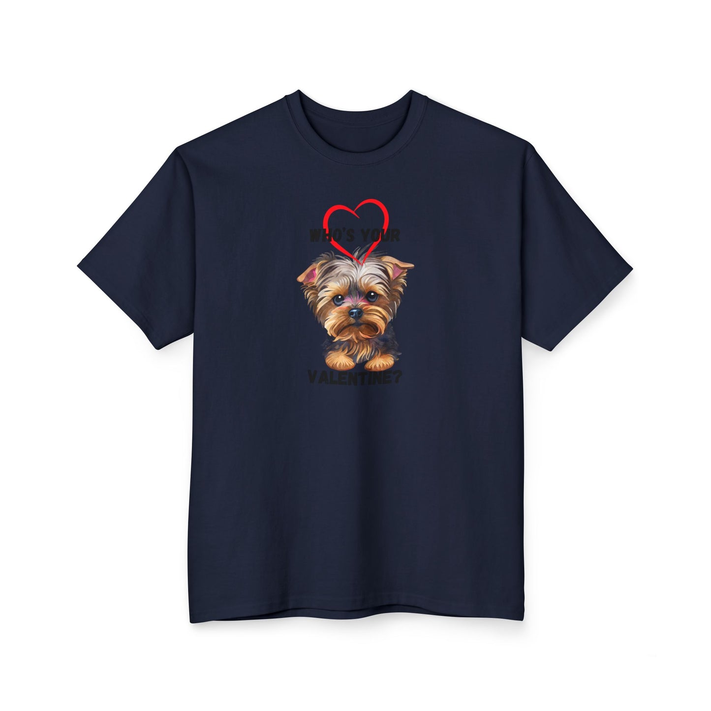 Cute Valentine's Dog T-Shirt - 'Who's Your Valentine?' Design