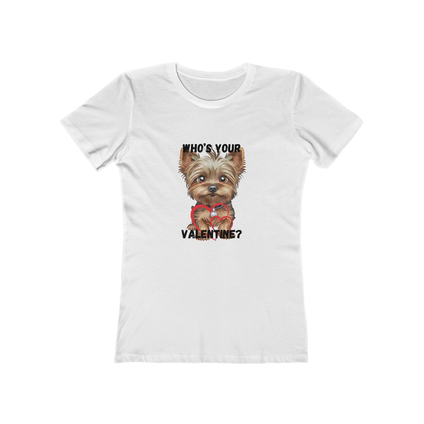 Valentine's Day Dog Lover Tee - "Who's Your Valentine?"