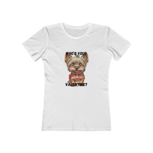 Valentine's Day Dog Lover Tee - "Who's Your Valentine?"