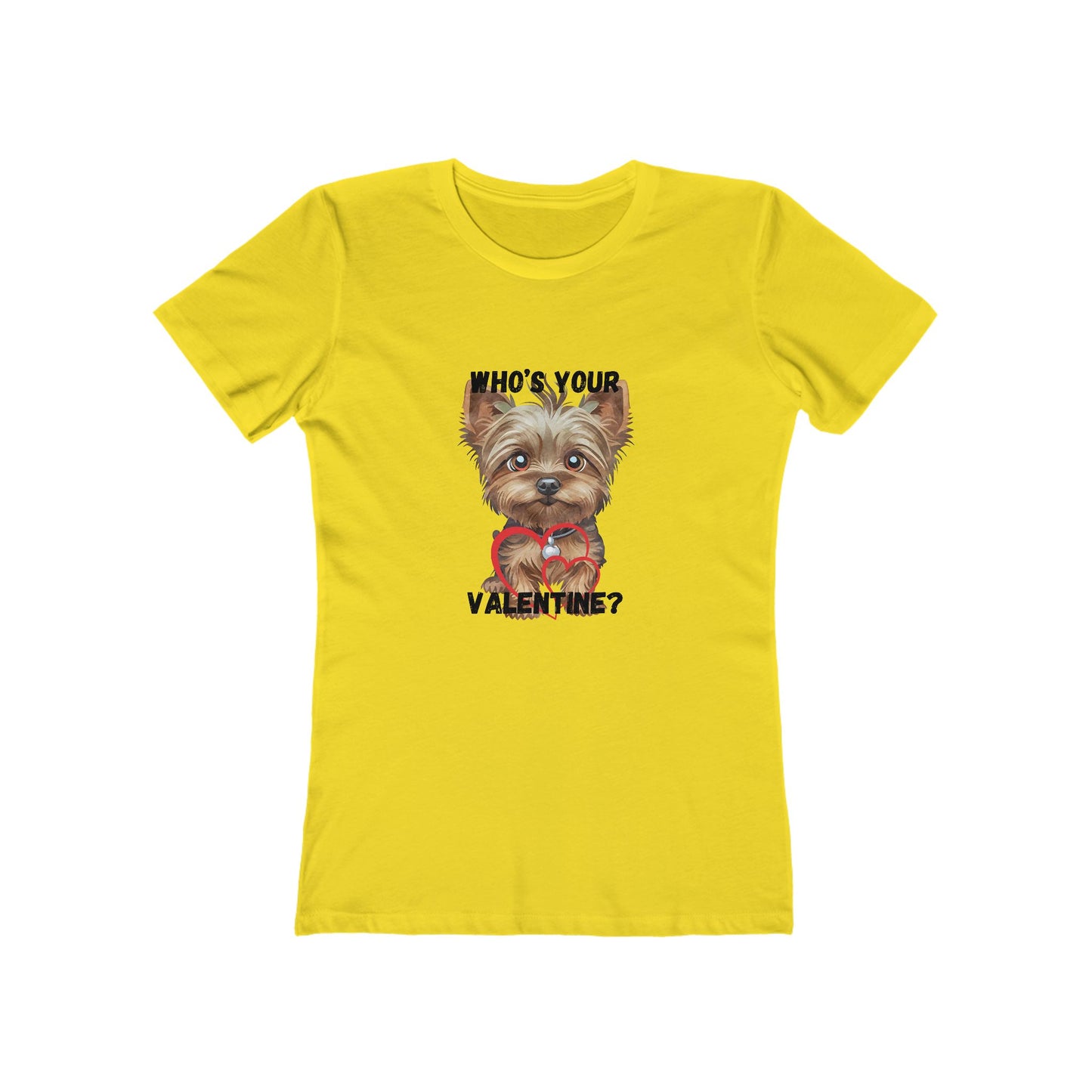 Valentine's Day Dog Lover Tee - "Who's Your Valentine?"