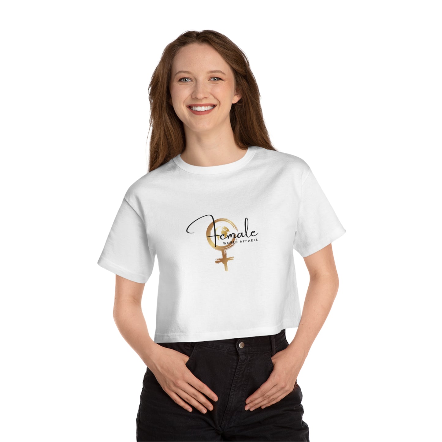 Empowering Women's Heritage Cropped T-Shirt - Feminine Design for Stylish Comfort