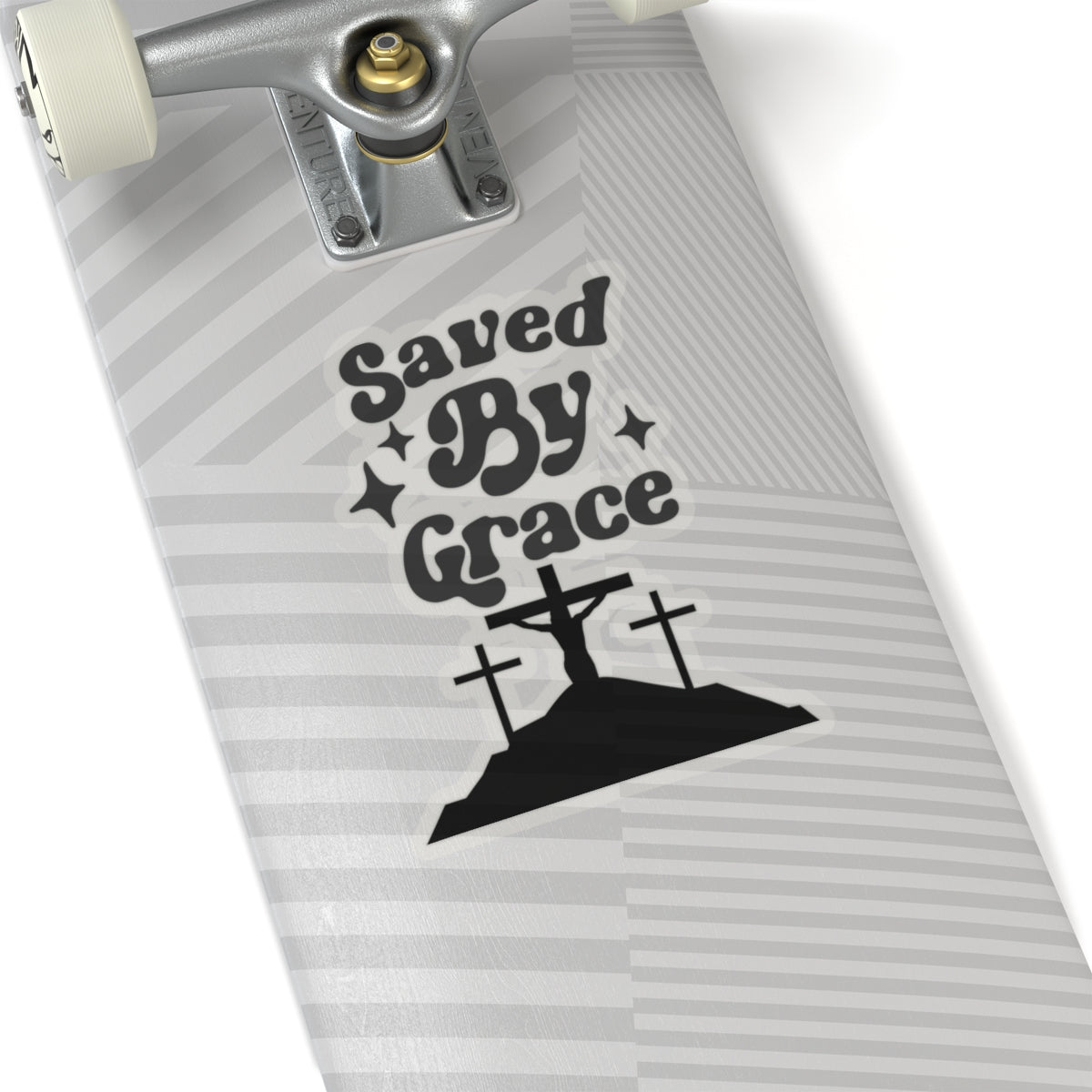 Saved By Grace Kiss-Cut Stickers | Christian Inspiration for Personalizing | Perfect for Holiday Gifts