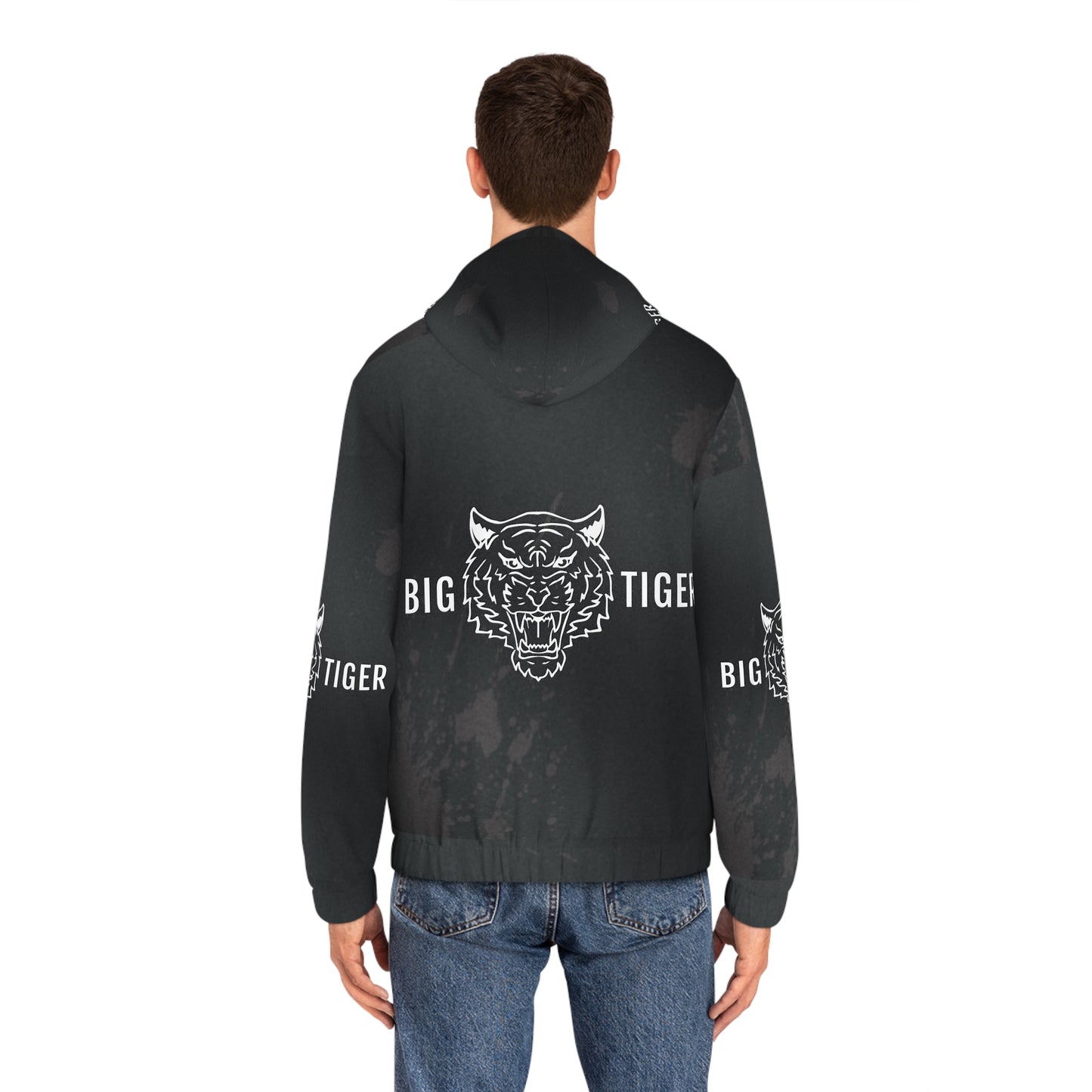 Big Tiger Men's Full-Zip Hoodie - Bold, Stylish, and Perfect for Everyday Wear