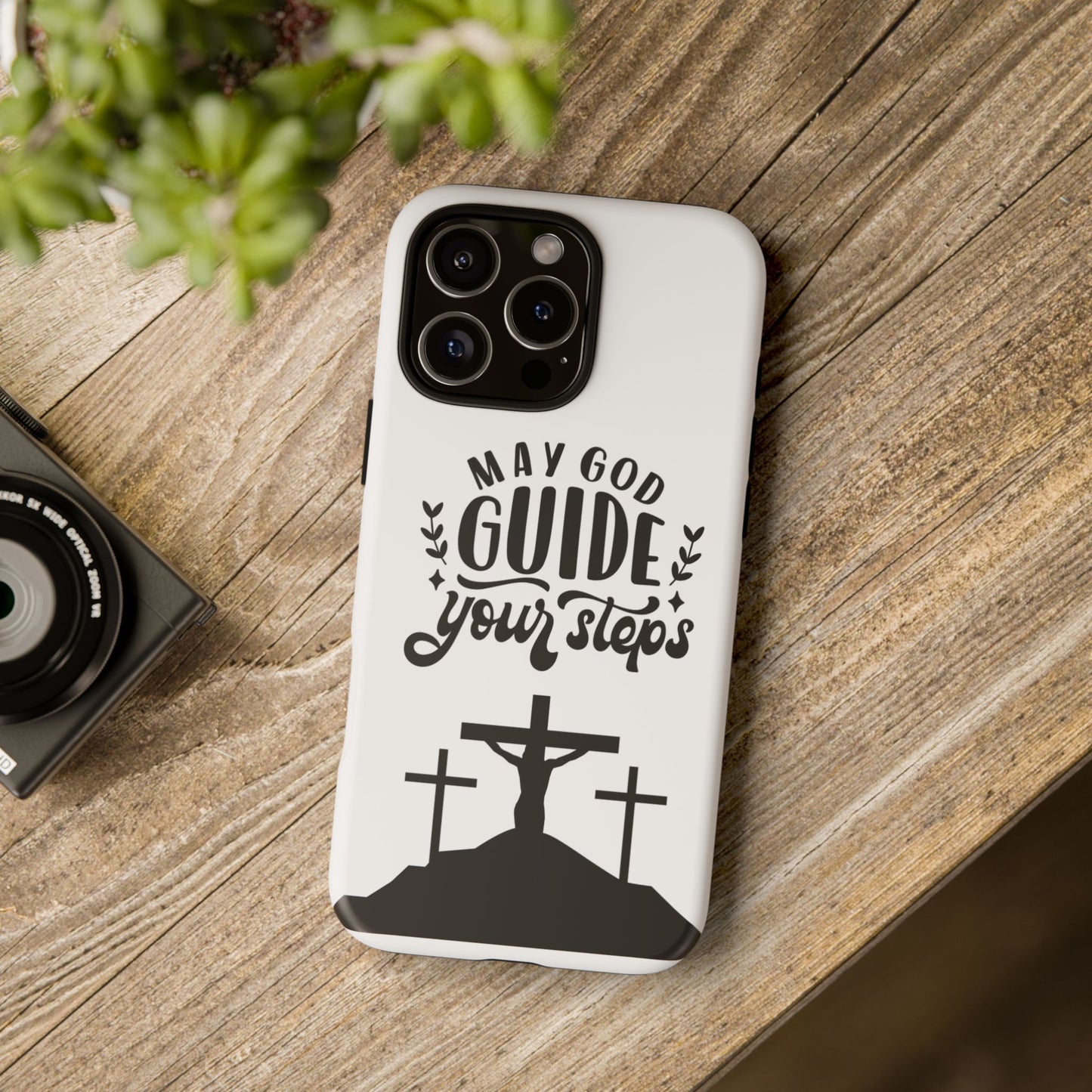 Inspirational Phone Case - "May God Guide Your Steps"