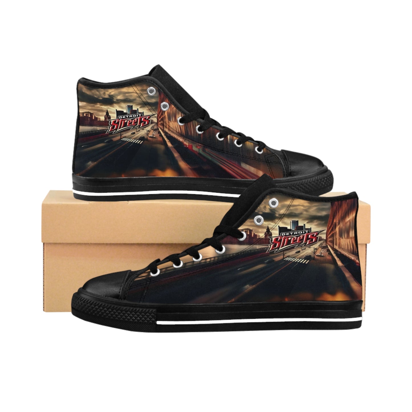 Detroit Streets Urban Style Men’s Sneakers - Trendy Streetwear for Everyday Adventures