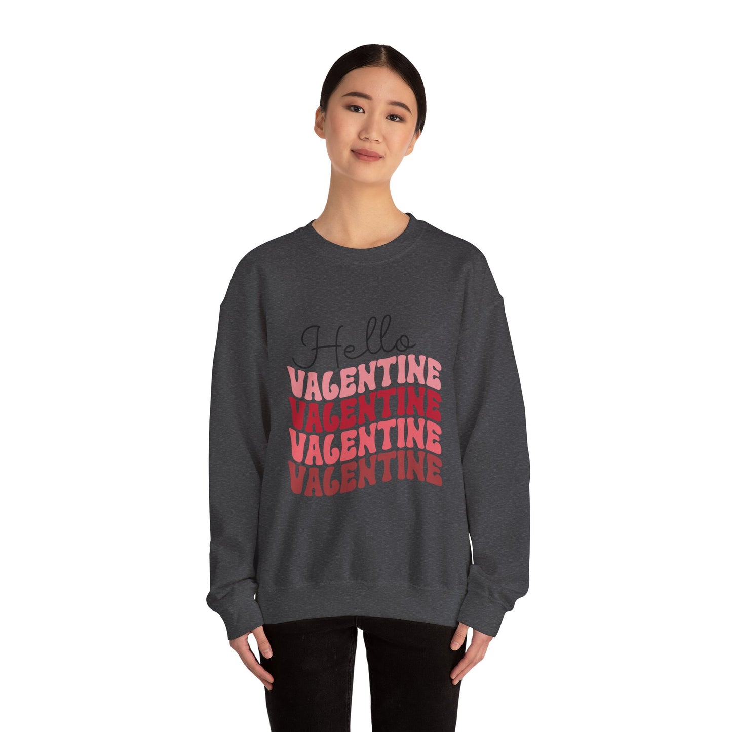 Hello Valentine Unisex Heavy Blend Crewneck Sweatshirt