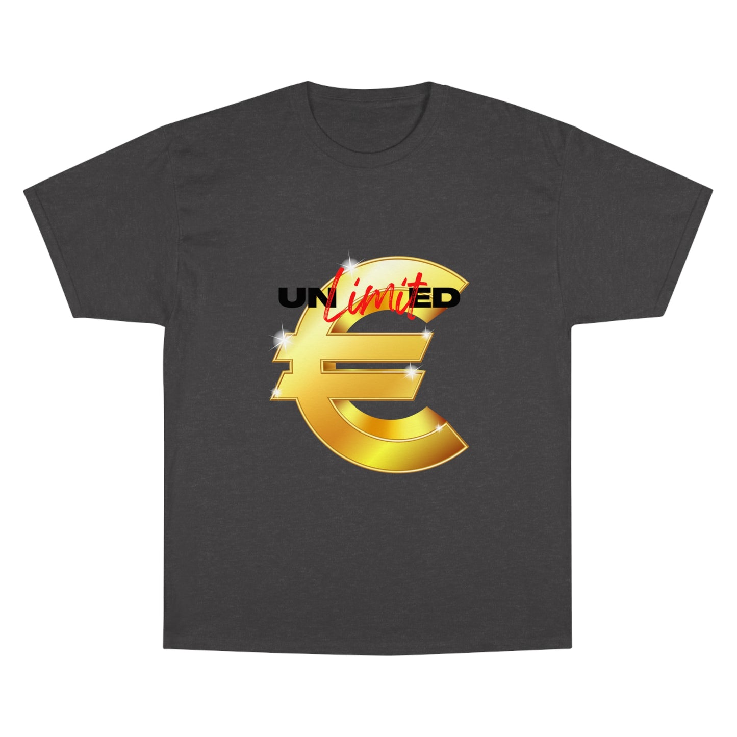 Unlimited Wealth Champion T-Shirt - Bold Euro Design for Trendsetters