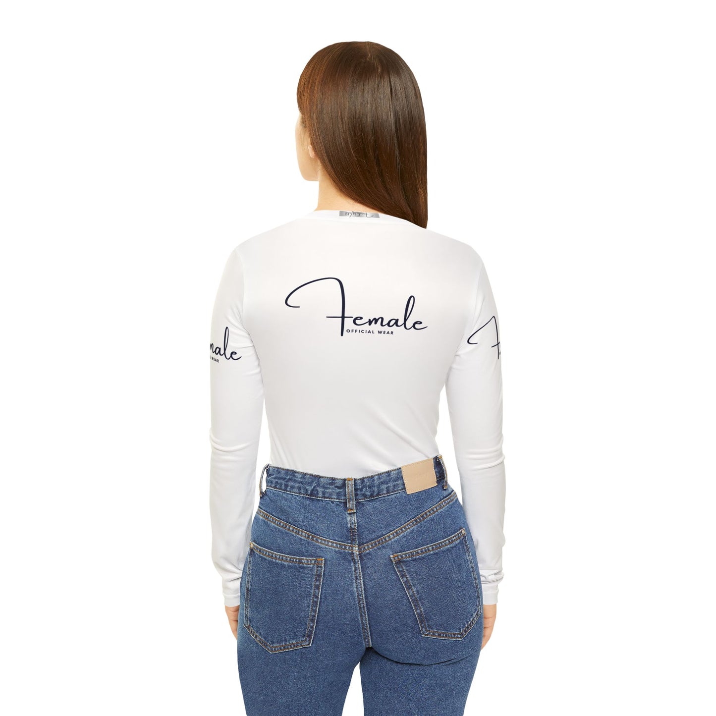 Female World Women’s Long Sleeve V-Neck Shirt - Stylish Female Empowerment Tee